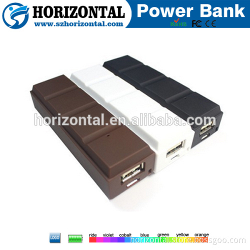 Black Chocolate power bank 2600mah,portable travel smart power bank chocolate